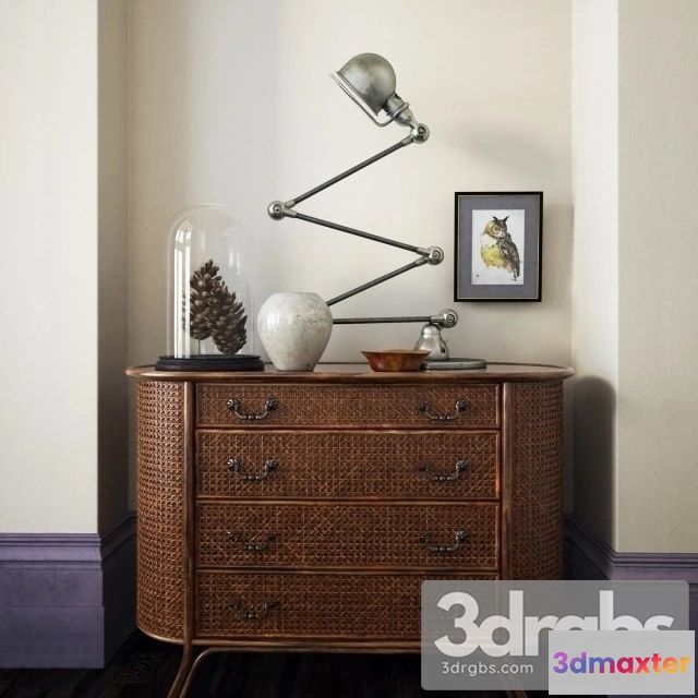 959110 - Rattan Chest