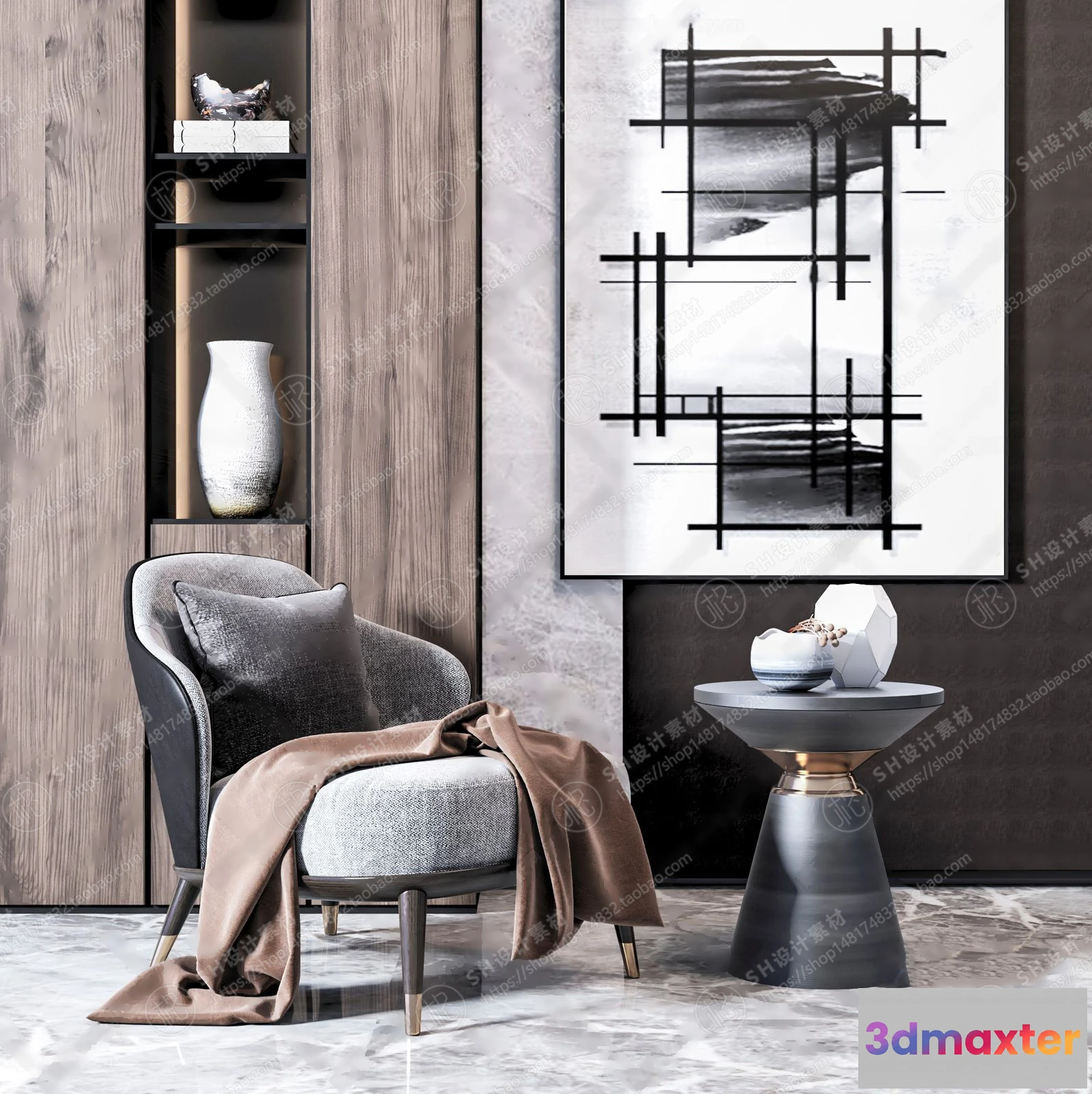 1126744 - Single Sofa - 3D Models - 0507