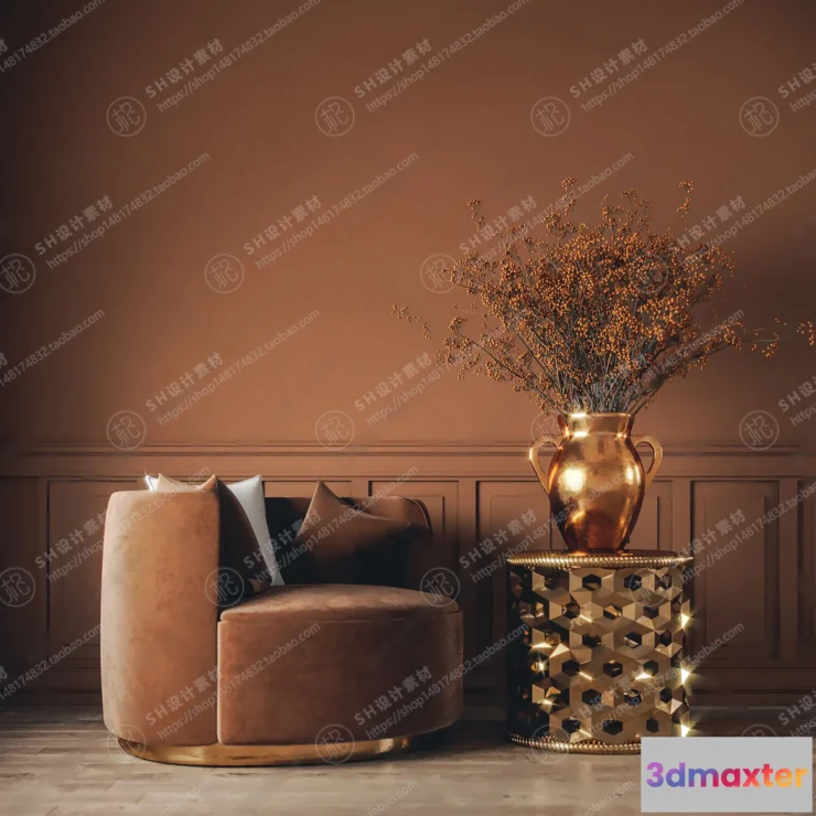 1126766 - Single Sofa - 3D Models - 0518