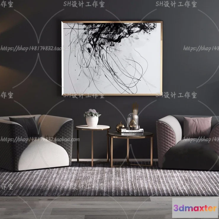 1126784 - Single Sofa - 3D Models - 0527