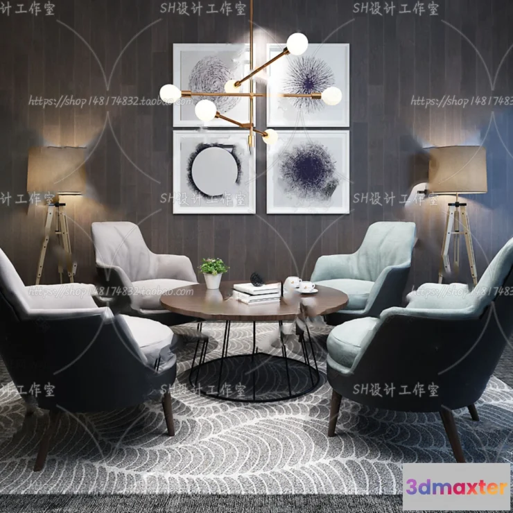 1126788 - Single Sofa - 3D Models - 0529