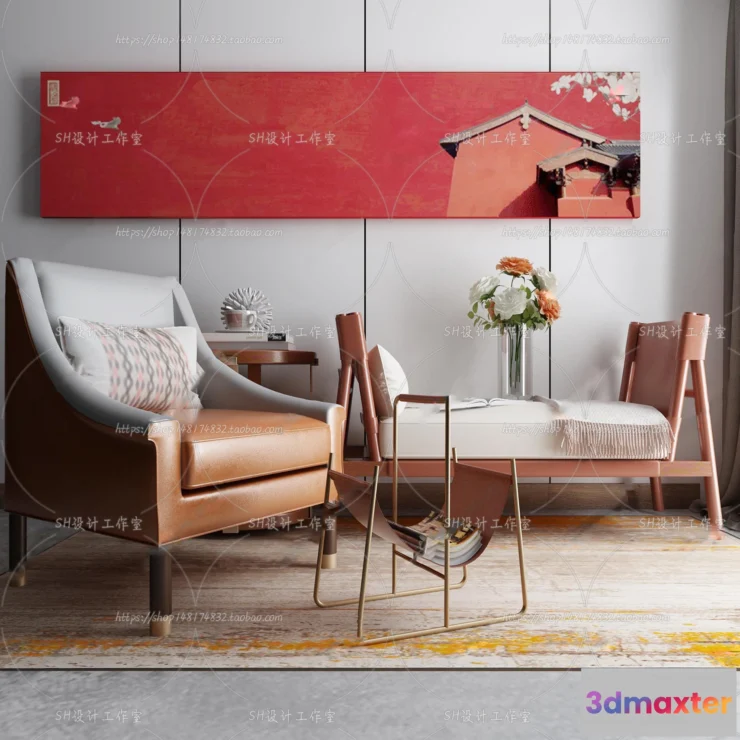 1126794 - Single Sofa - 3D Models - 0532