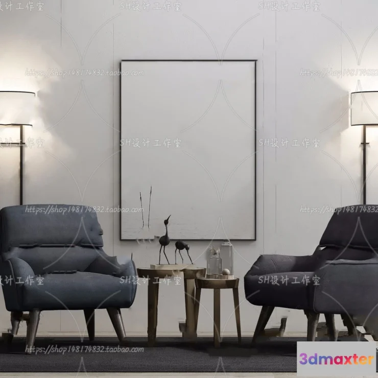 1126800 - Single Sofa - 3D Models - 0535