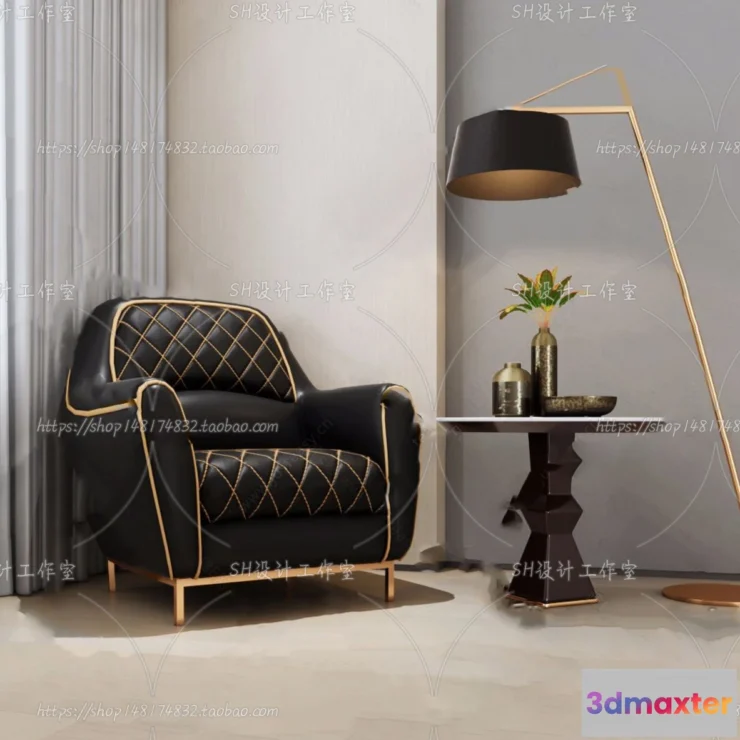 1126804 - Single Sofa - 3D Models - 0537