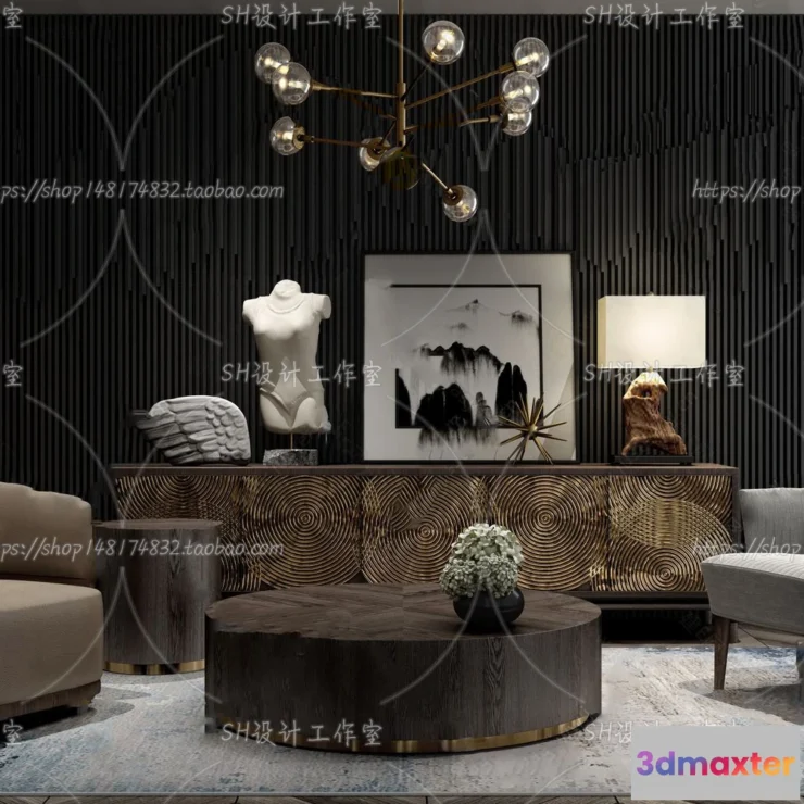 1126814 - Single Sofa - 3D Models - 0542