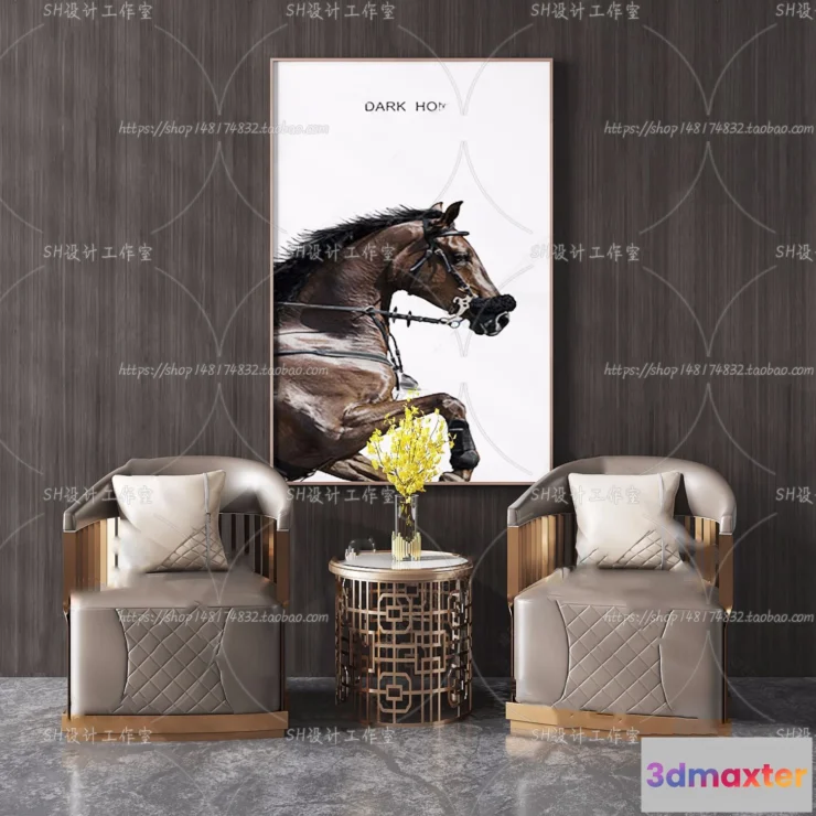 1126820 - Single Sofa - 3D Models - 0545