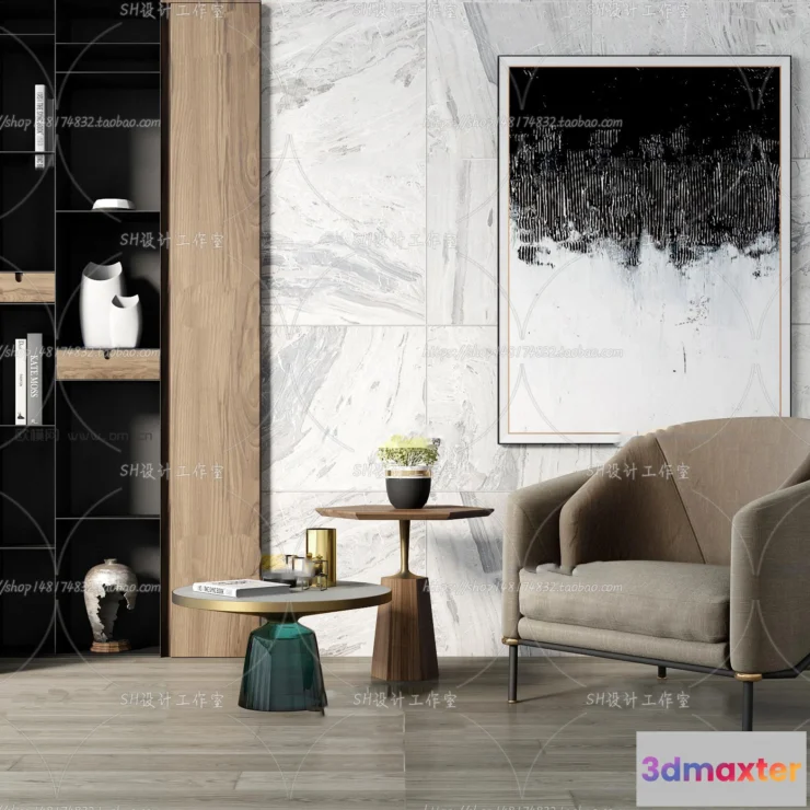 1126824 - Single Sofa - 3D Models - 0547