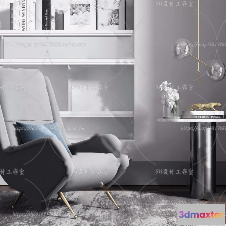 1126828 - Single Sofa - 3D Models - 0549