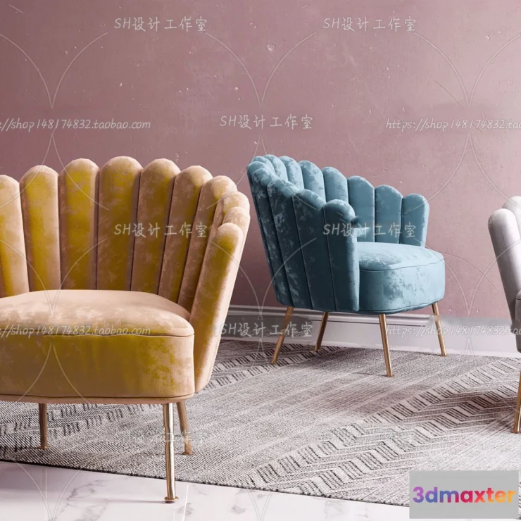 1126832 - Single Sofa - 3D Models - 0551