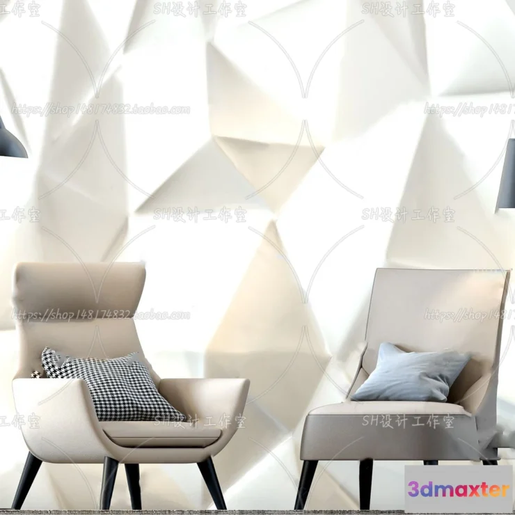 1126840 - Single Sofa - 3D Models - 0555