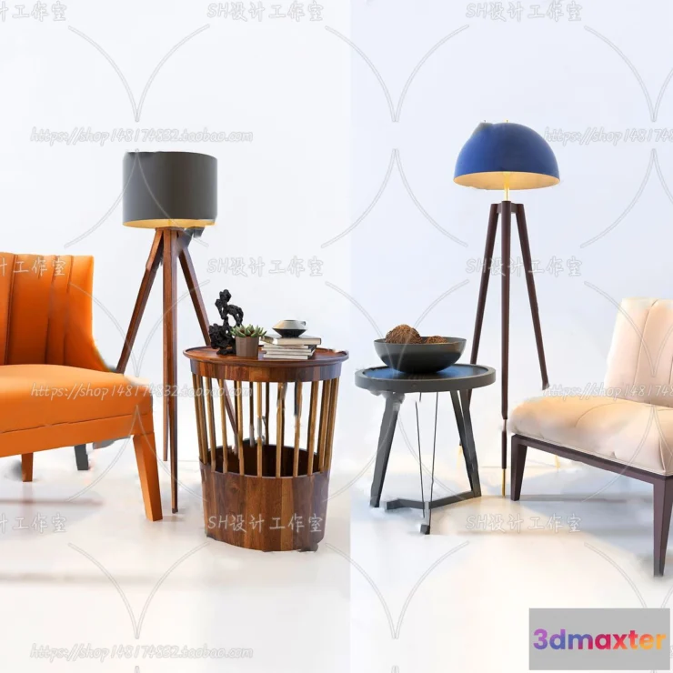 1126842 - Single Sofa - 3D Models - 0556