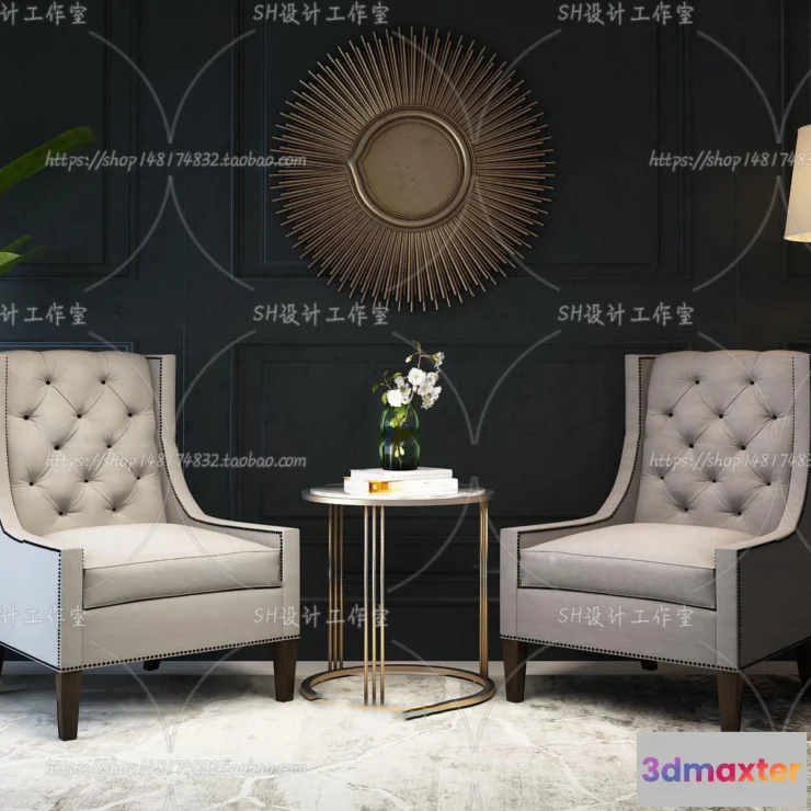 1126850 - Single Sofa - 3D Models - 0560