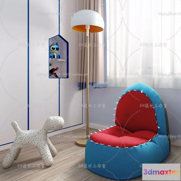 1126870 - Single Sofa - 3D Models - 0570