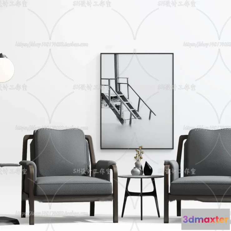 1126876 - Single Sofa - 3D Models - 0573