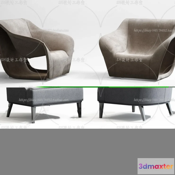 1126882 - Single Sofa - 3D Models - 0576