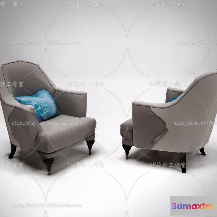 1126914 - Single Sofa - 3D Models - 0592