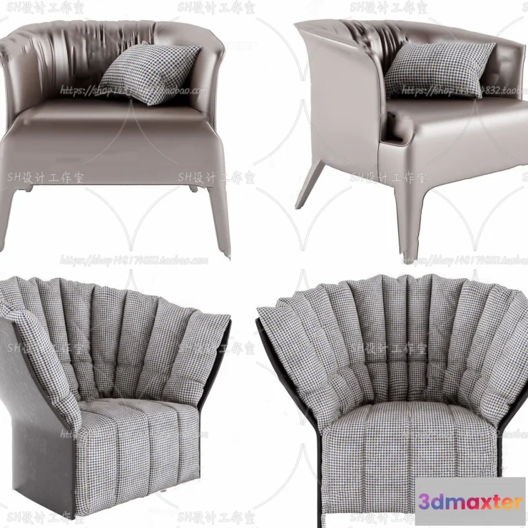 1126924 - Single Sofa - 3D Models - 0597