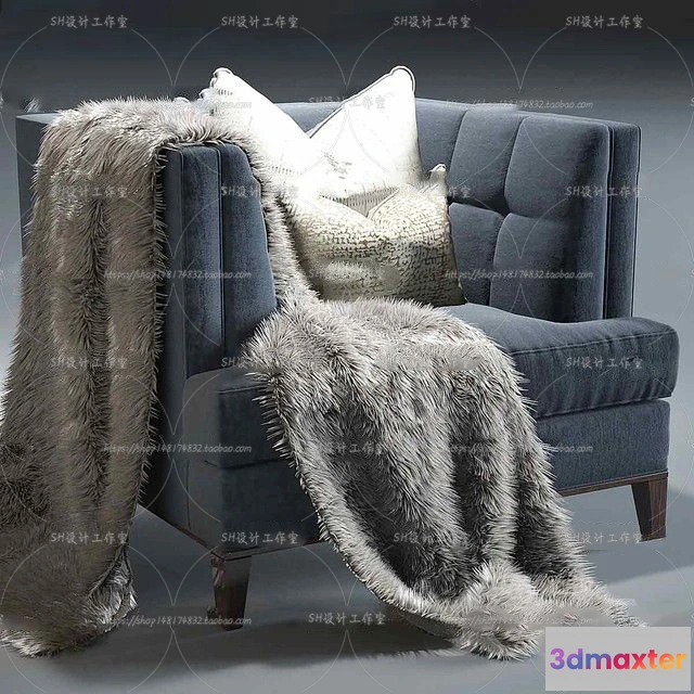1126932 - Single Sofa - 3D Models - 0601