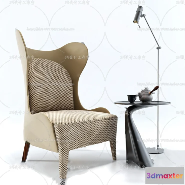 1126942 - Single Sofa - 3D Models - 0606