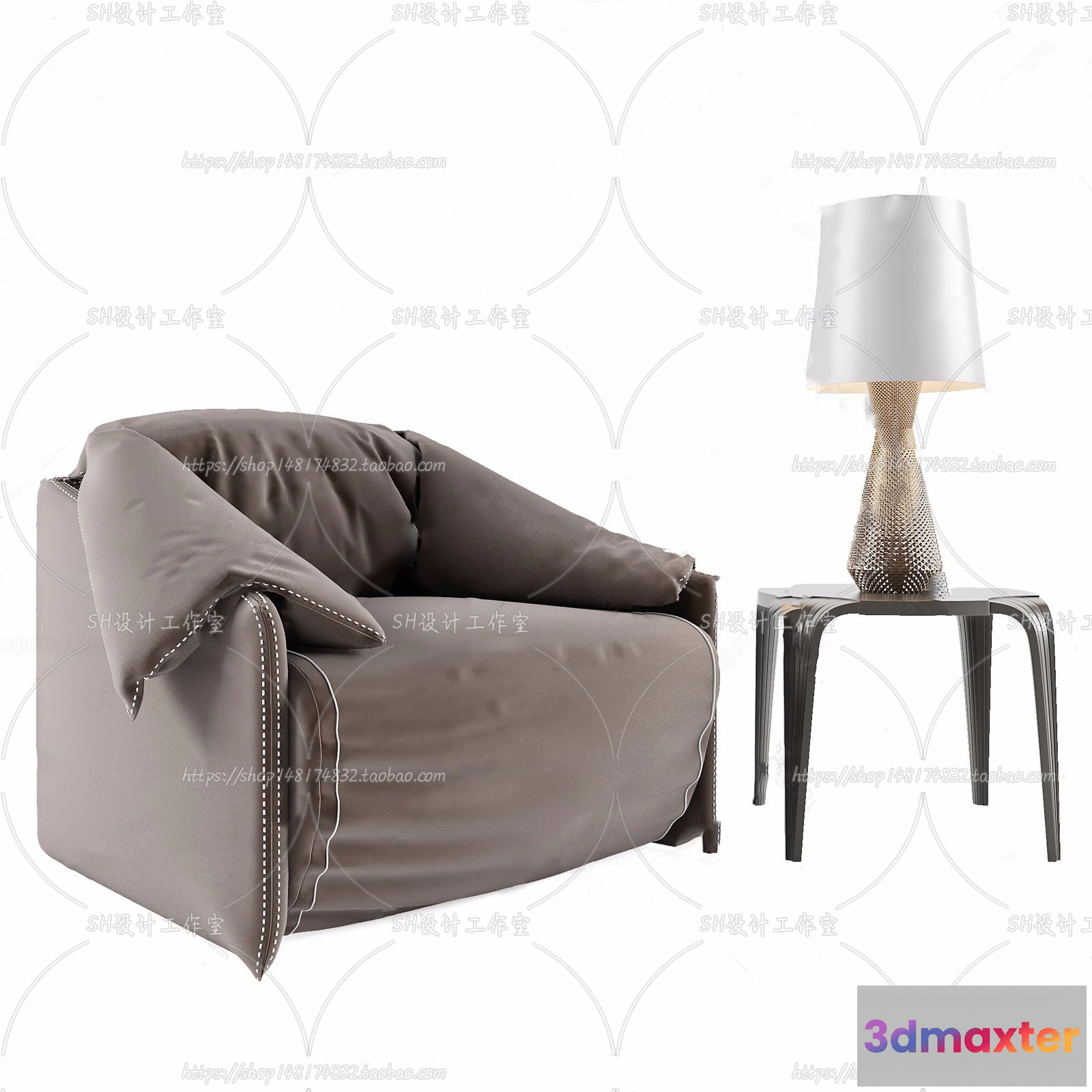 1126944 - Single Sofa - 3D Models - 0607