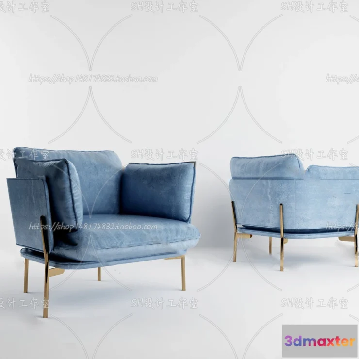 1126946 - Single Sofa - 3D Models - 0608