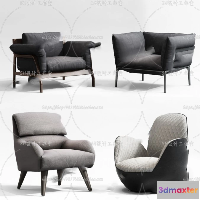 1126948 - Single Sofa - 3D Models - 0609