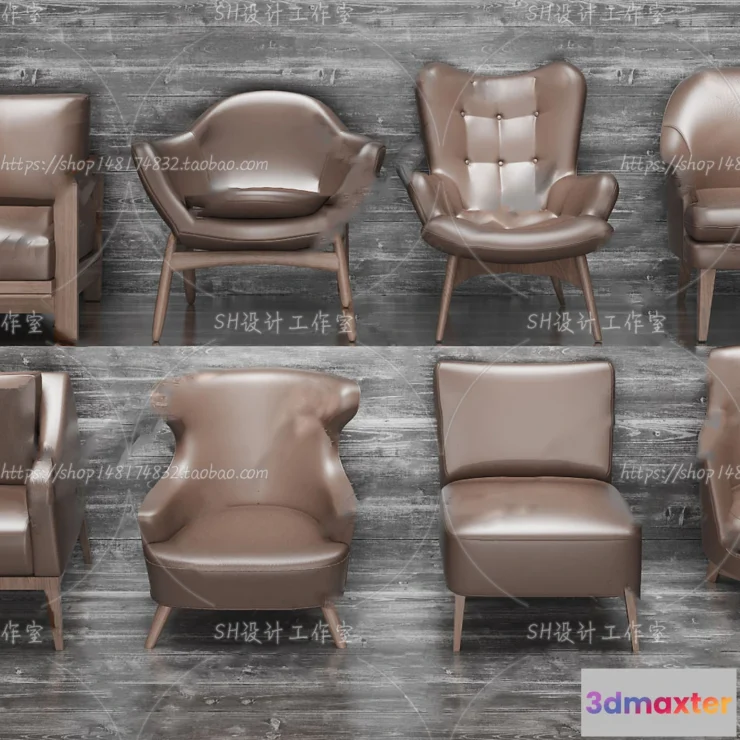 1126954 - Single Sofa - 3D Models - 0612