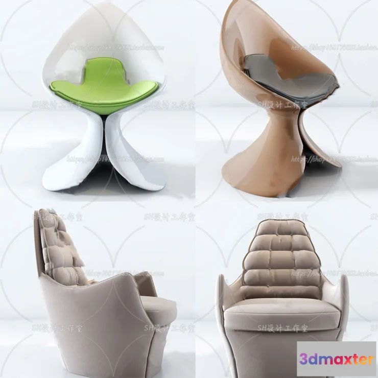 1126958 - Single Sofa - 3D Models - 0614