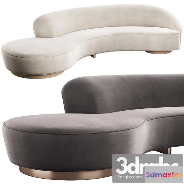 1034564 - 005 serpentine sofa with arm by vladimir kagan