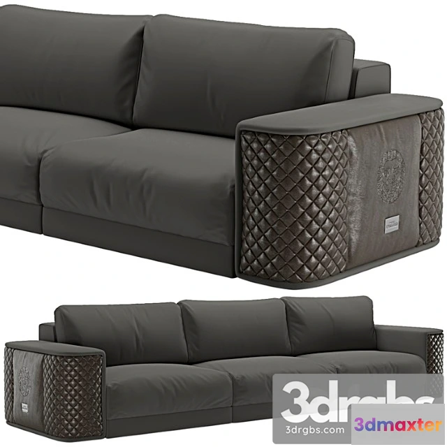 1034592 - Alexandra collection master sofa fabric & leather