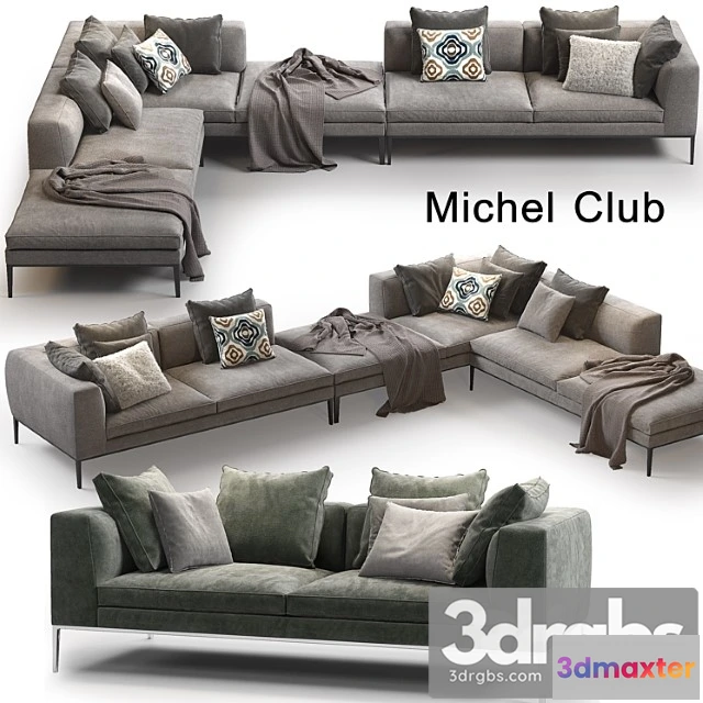 1034724 - B & b Michel club sofa