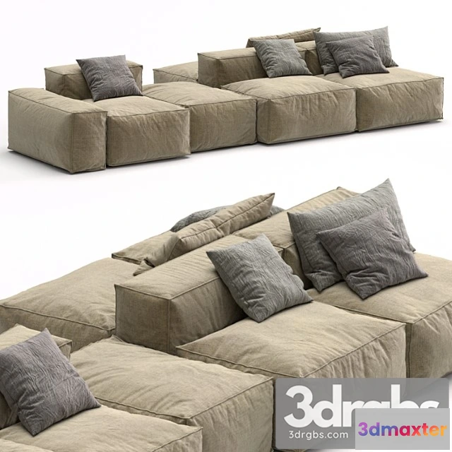 1034946 - Bonaldo sectional sofa peanut b
