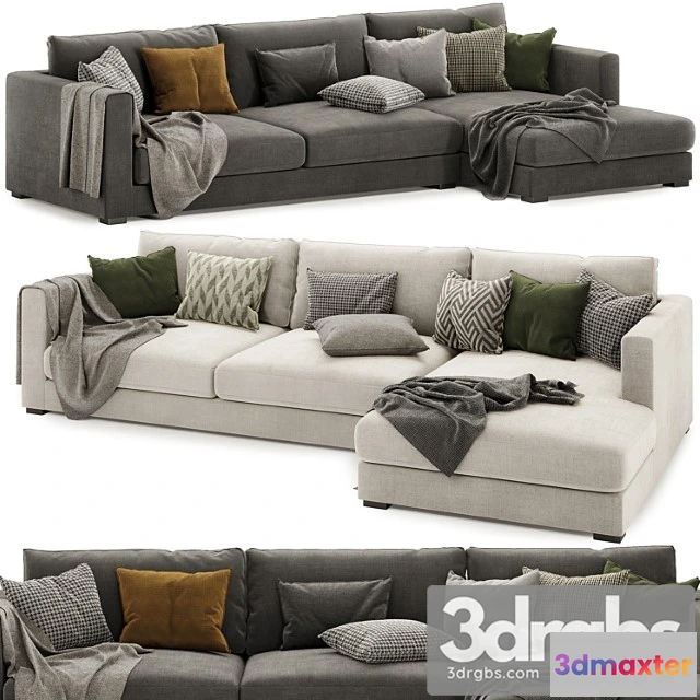 1034974 - Brockley large chaise corner sofa