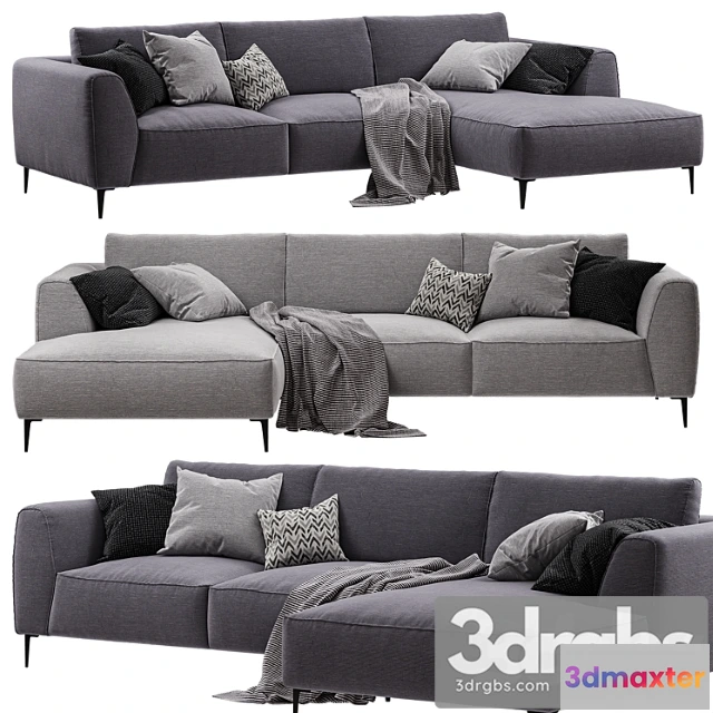 1035062 - Chateau dax - dudy (corner fabric sofa)