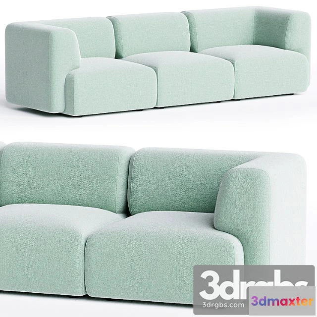 1035308 - Duo mini 3 seater sofa by sancal
