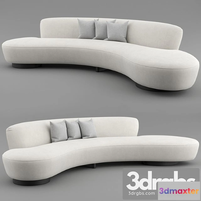 1035548 - Freeform curved sofa by vladimir kagan