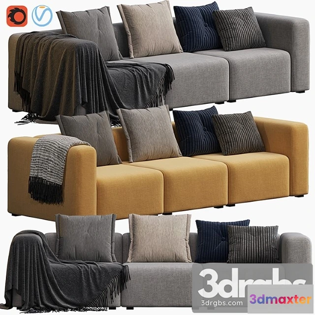 1035646 - Hay mags 3 seater combination 1