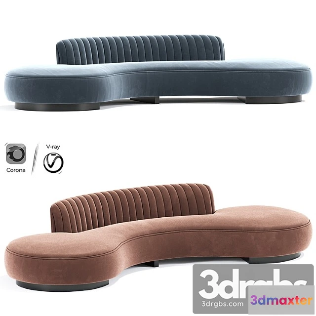 1035950 - Lounge curved sofa