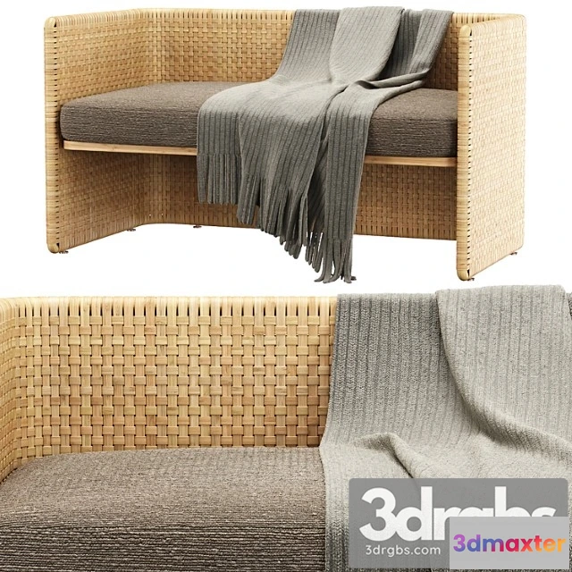 1036254 - Monica rattan bench