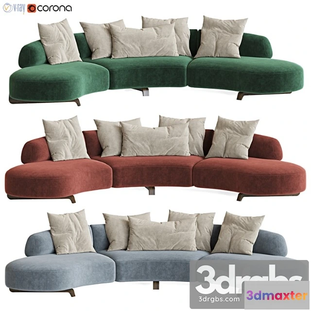 1036430 - Paolo castelli vao curved sofa