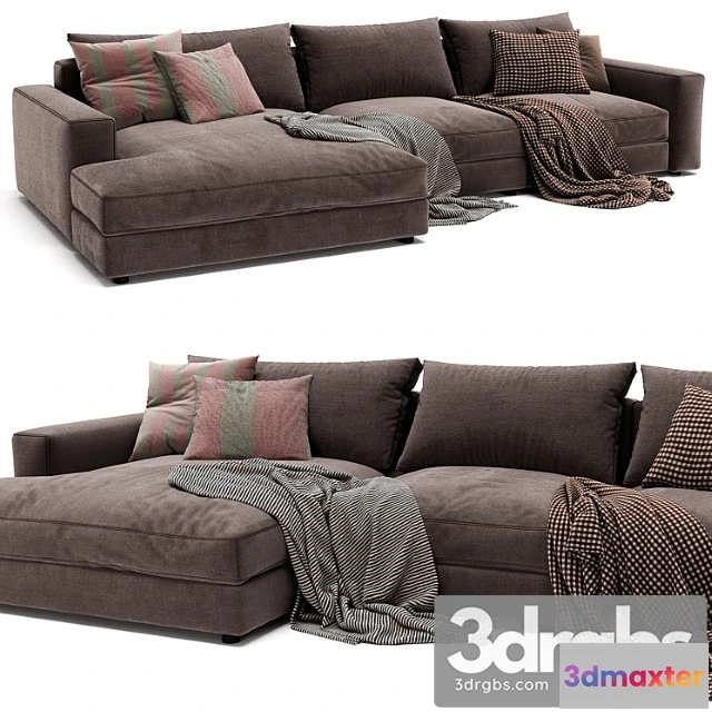 1036494 - Poliform dune chaise longue sofa