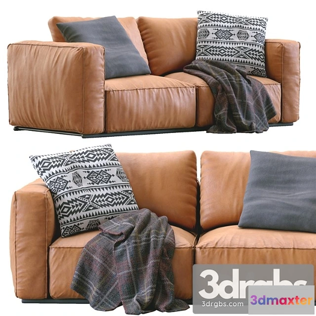 1036496 - Poliform leather sofa shangai