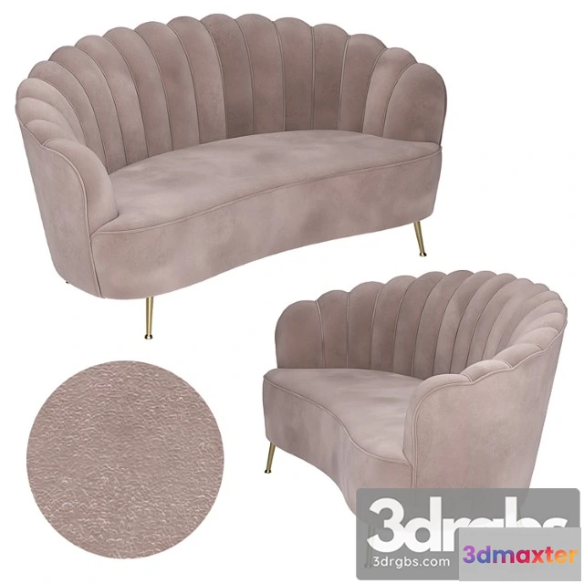 1036650 - Rita velvet sofa