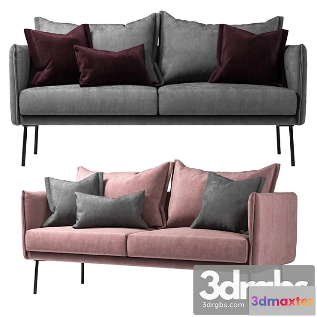 1036716 - Samt-sofa ivy (2-sitzer)