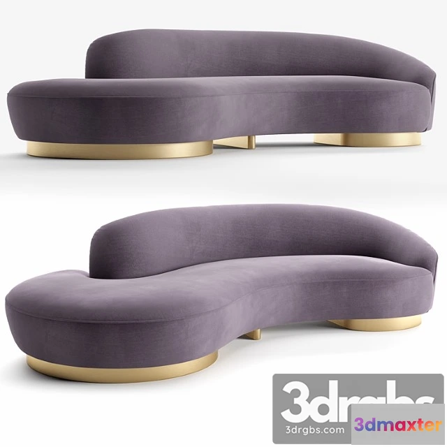 1036738 - Serpentine sofa with arm