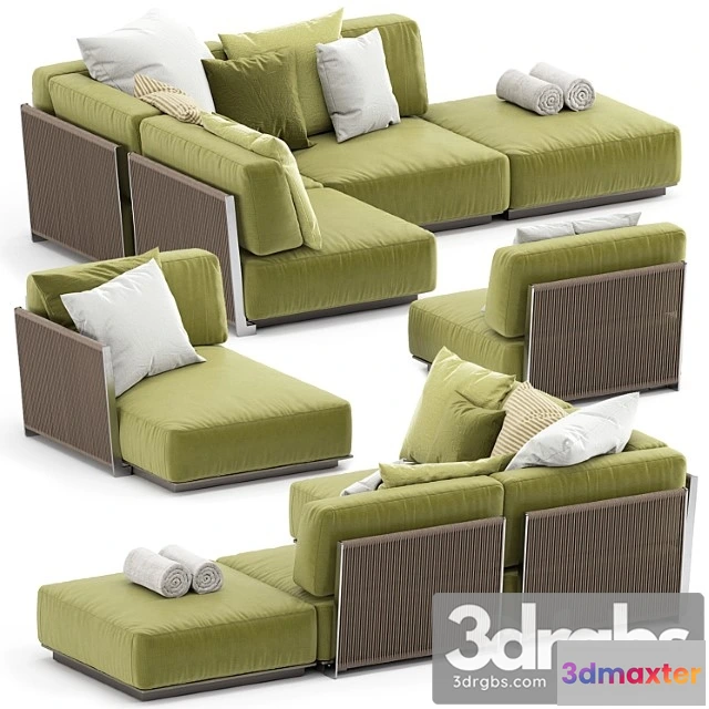 1037436 - Vulcano outdoor sofa set by flexform