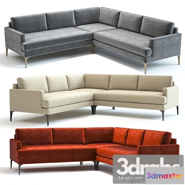 1037442 - West elm andes l-shaped sofa