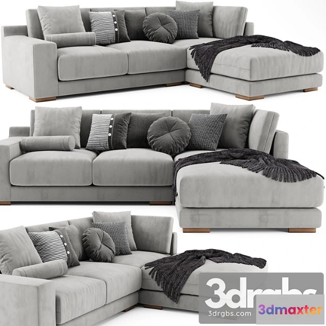 1037452 - West elm dalton with ottoman