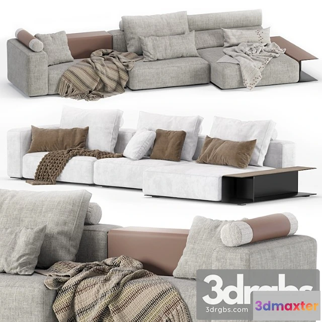 1037478 - Westside modular sofa poliform 3 seat 2 version
