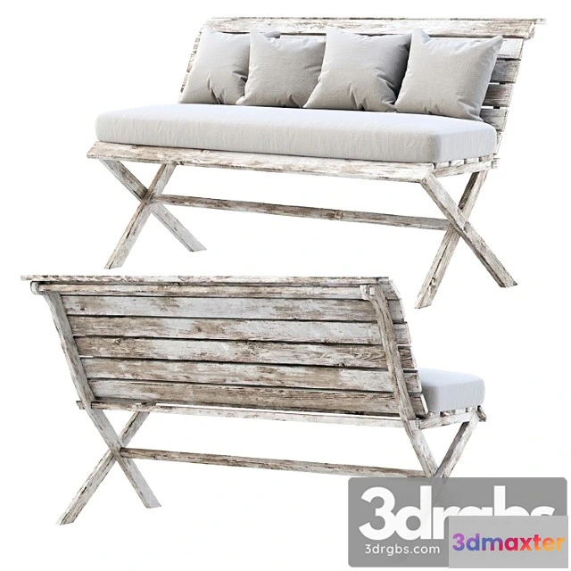 1037510 - Wooden Garden Bench